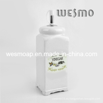 Contenedor de aceite de botella de vinagre de porcelana (WKC0337A)